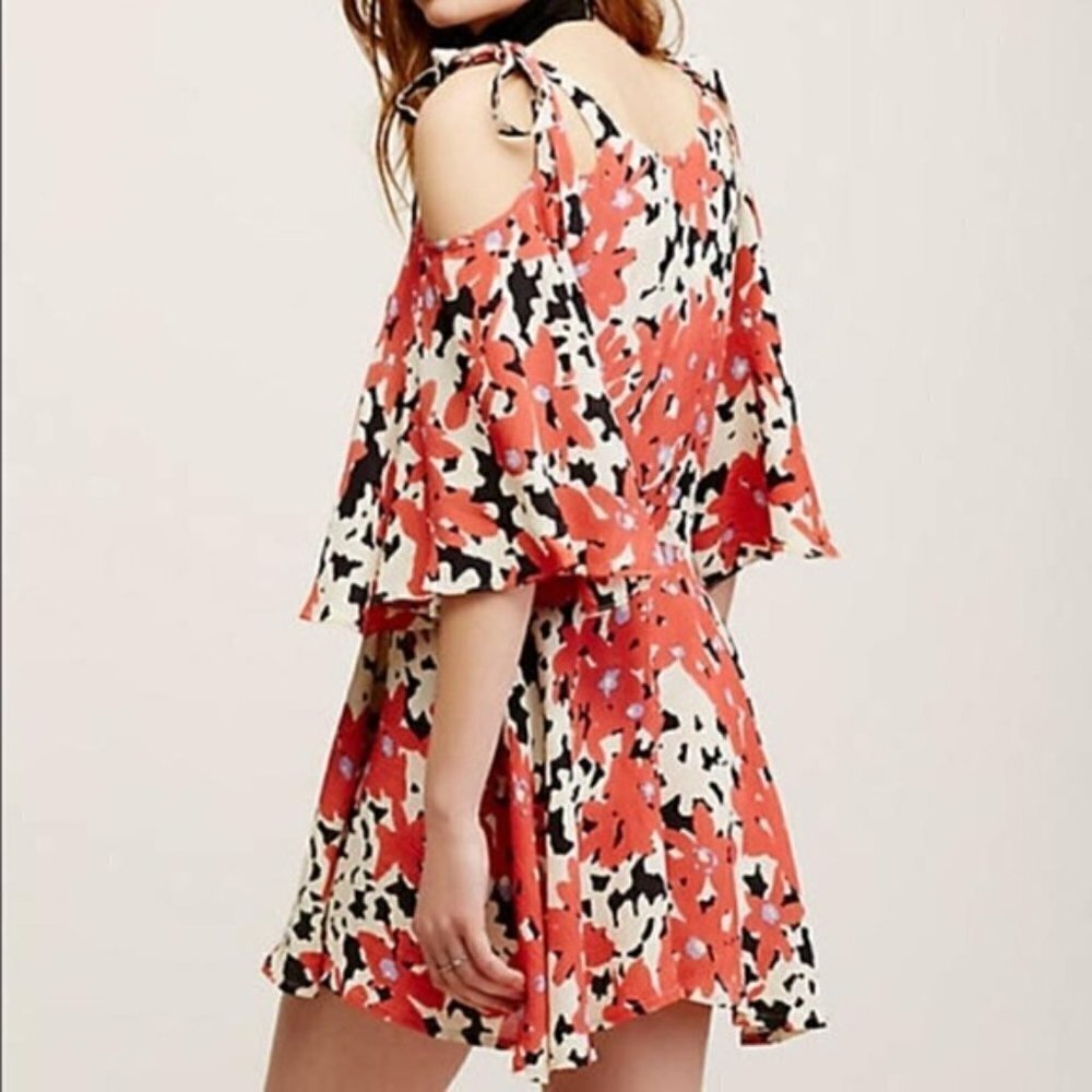 Fp One Lucina Cold Shoulder Floral Dress